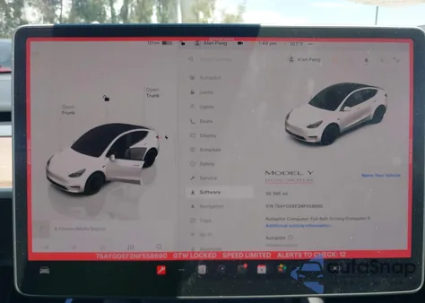 2022 Tesla Model Y Performance Dual Motor All-Wheel Drive from USA, damaged, VIN 7SAYGDEF2NF558690